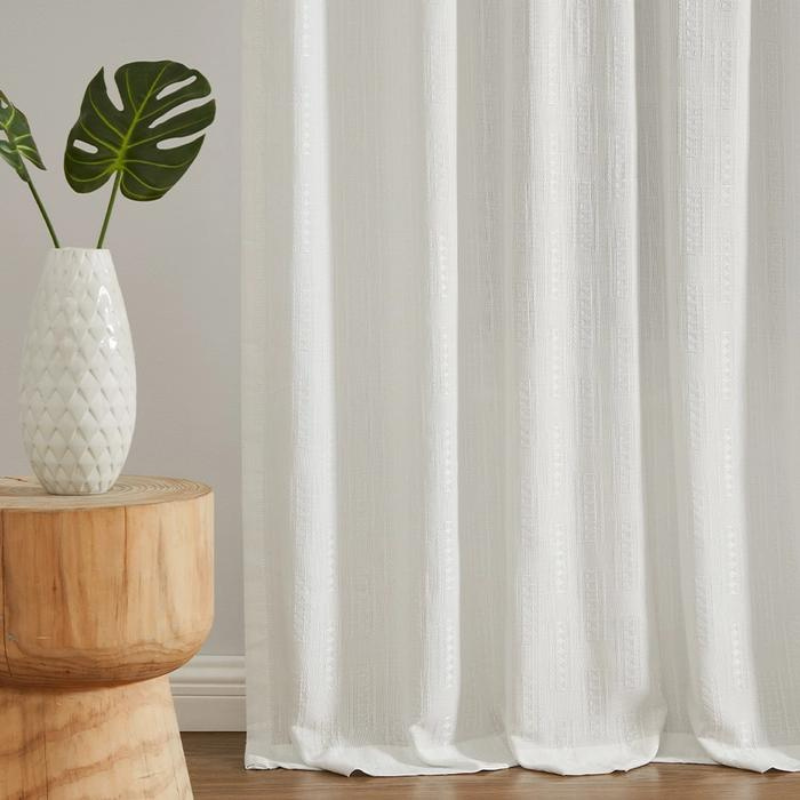 Nila Boho Semi Transparent Curtains Soft Roof