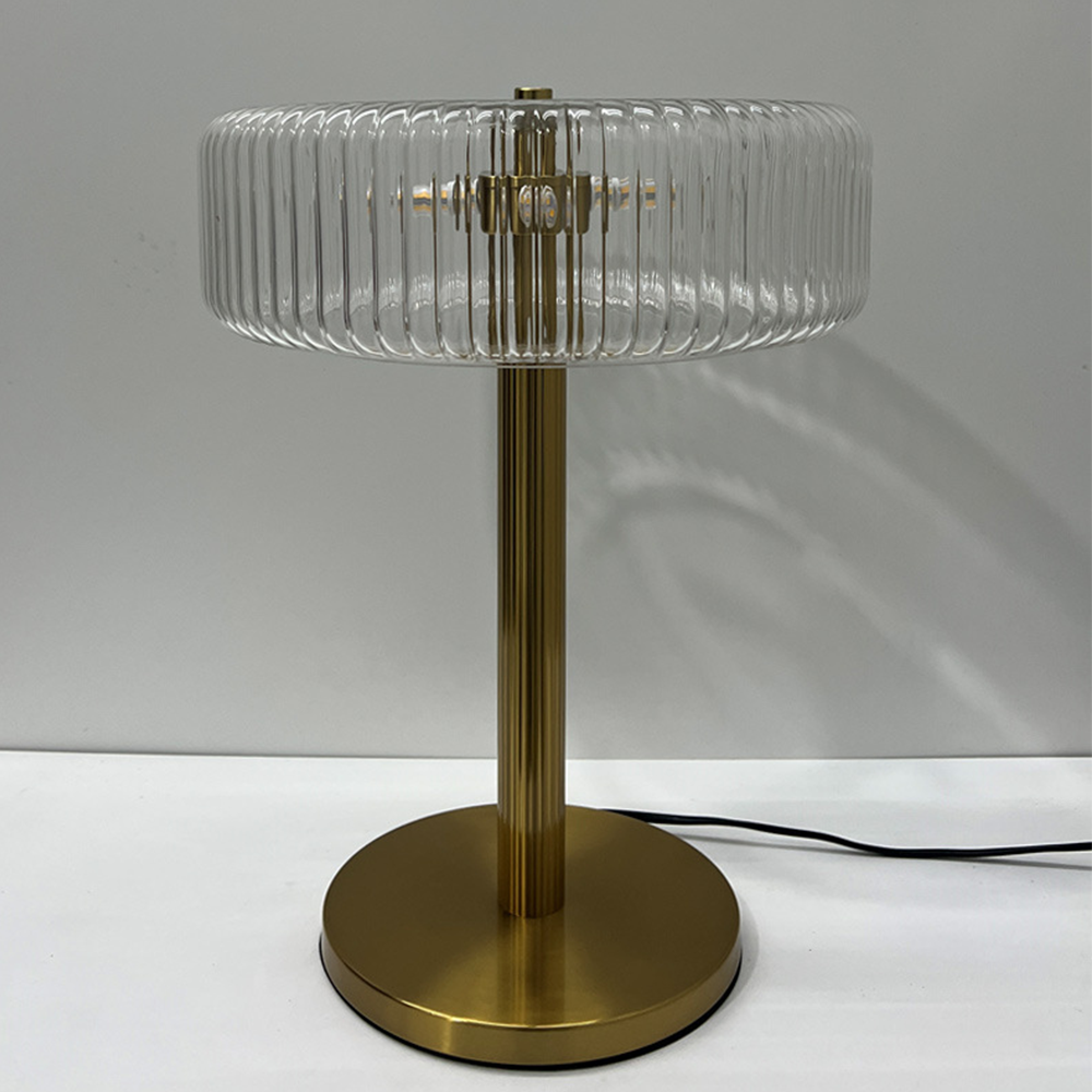 Modern Golden Glass Bedroom Table Lamp