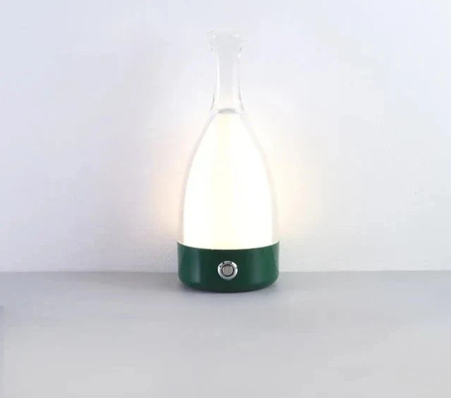 LuxeGlow - Moderne Fles Tafellamp met Dimbare LED Verlichting