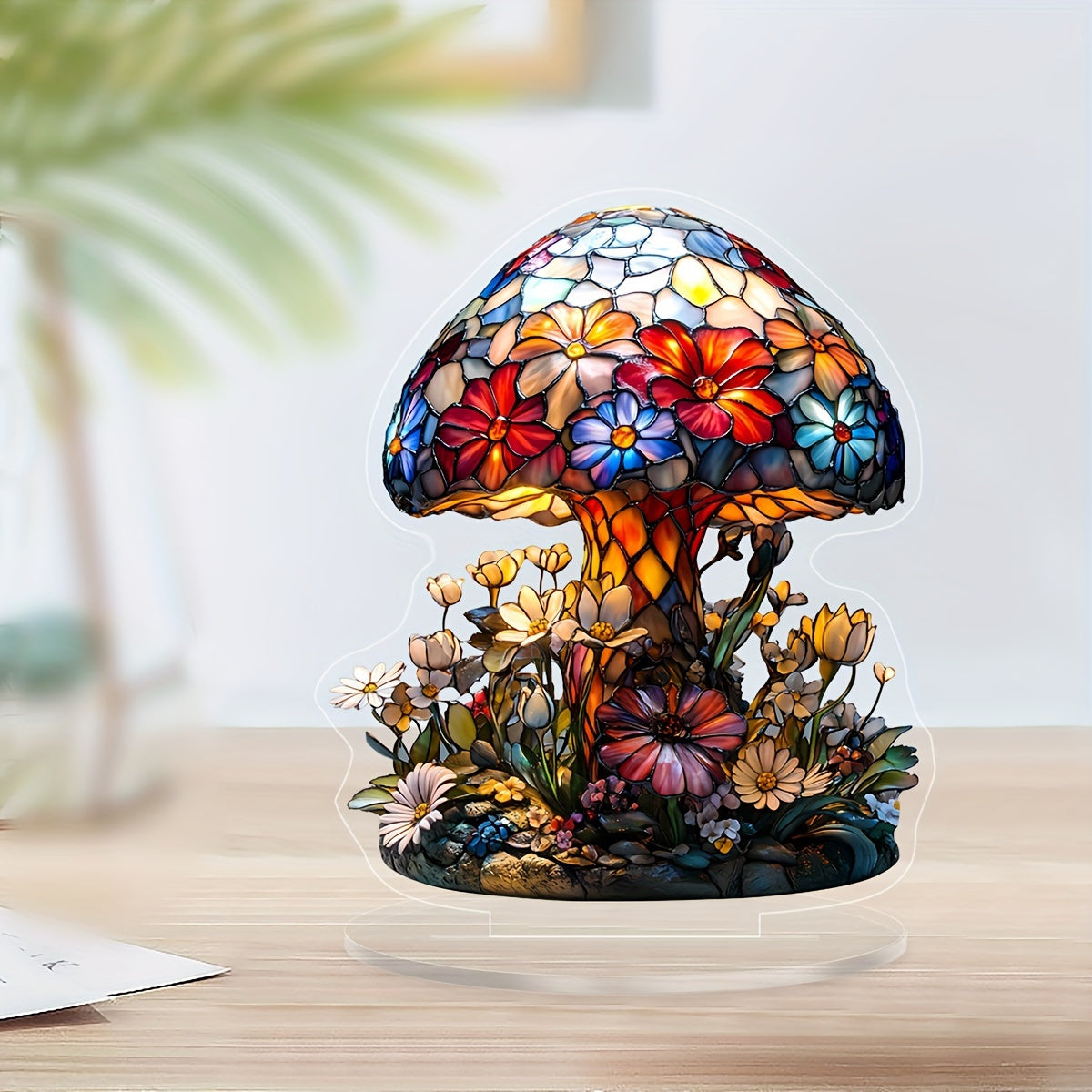 DecoLicht - Lámpara de mesa de acrílico seta Art Deco