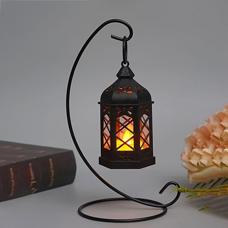 LuxeGlow - Rustic LED Lanterns, Set of 2/4/6/12, Vintage Battery-Powered Hanging Decoration for Parties & Christmas