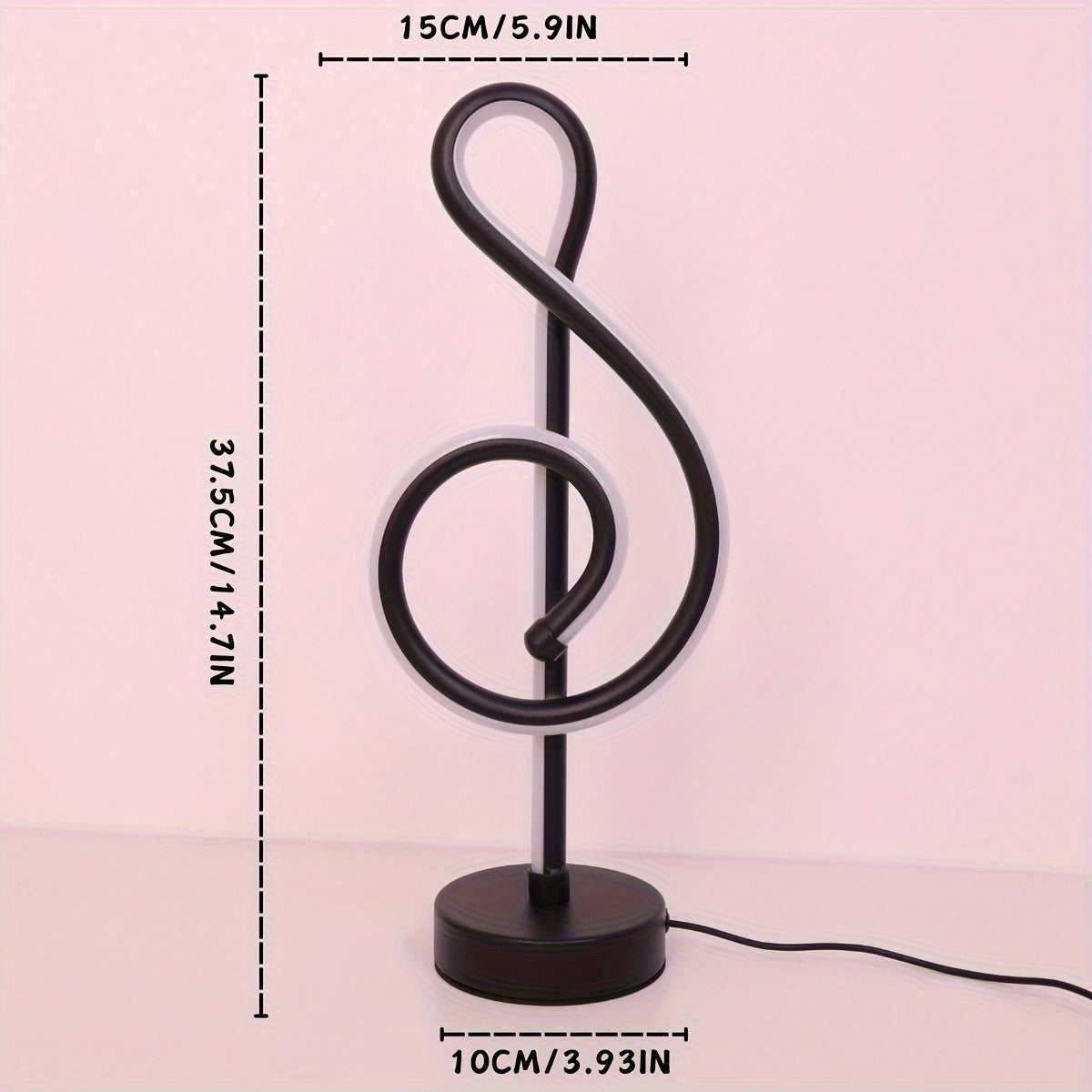 TrebleLight - Candeeiro de Mesa Moderno e Criativo com Iluminação LED Ajustável