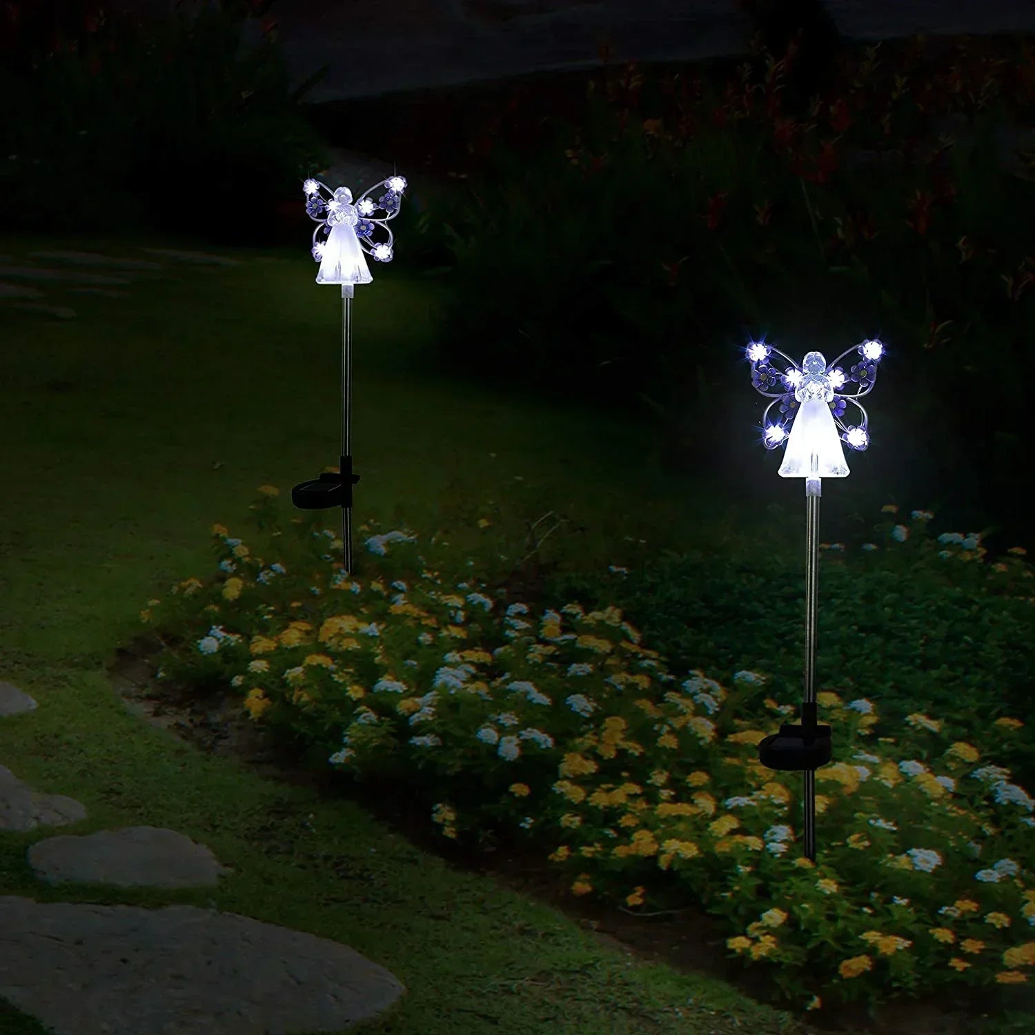 SolarAngel - LED Garden Lamp on Solar Energy with Angel Design – Weatherproof Outdoor Lighting