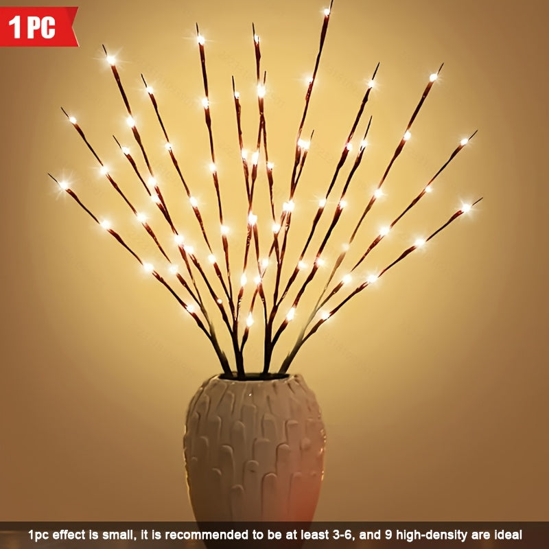 TwinkleBranch - 20 Lâmpadas LED para Tecto, Alimentadas a Pilhas, Iluminação Decorativa
