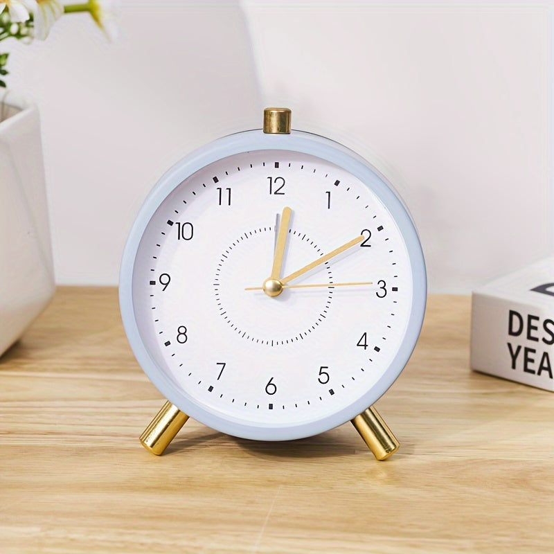 TimeSphere - Stijlvolle Metalen Wekker met Nachtlampje