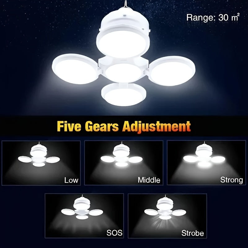 SolarFold - Portable USB Rechargeable LED Camping Lamp, Ideal