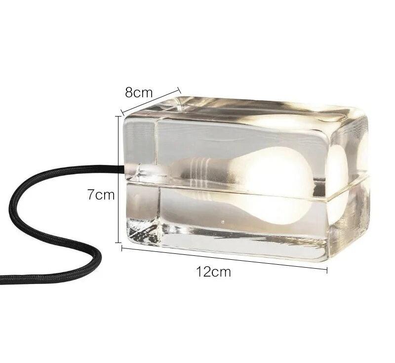 GlowCrystal - Transparante Tafellamp – Moderne Verlichting voor Stijlvolle Interieurs