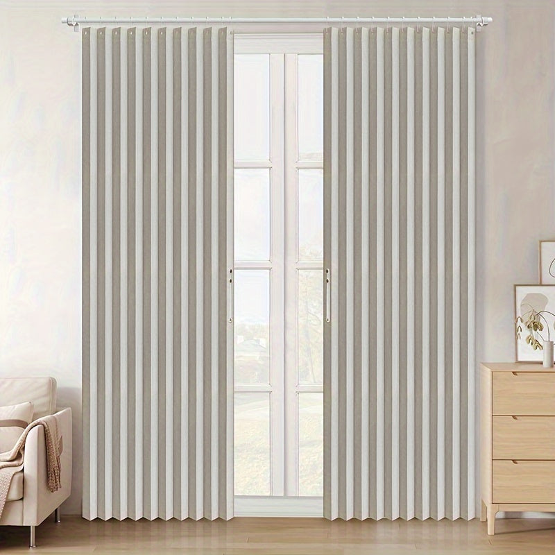 Tende a Pacchetto Oscuranti Classiche - Tende Plissé a Righe per Camera da Letto e Porte