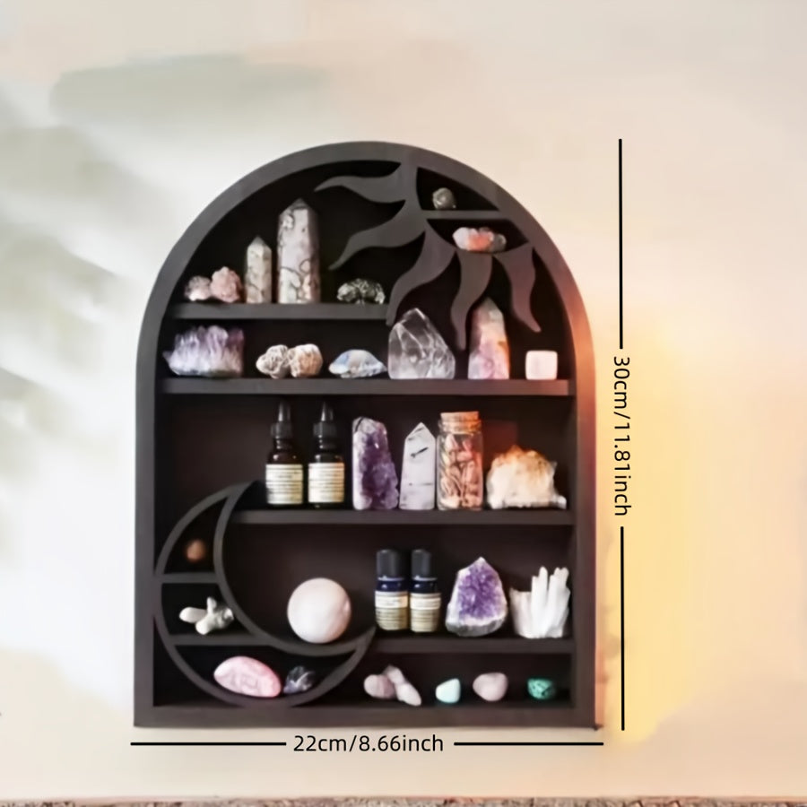 CrystalDisplay - Mensola da muro in cristallo Halve Maan