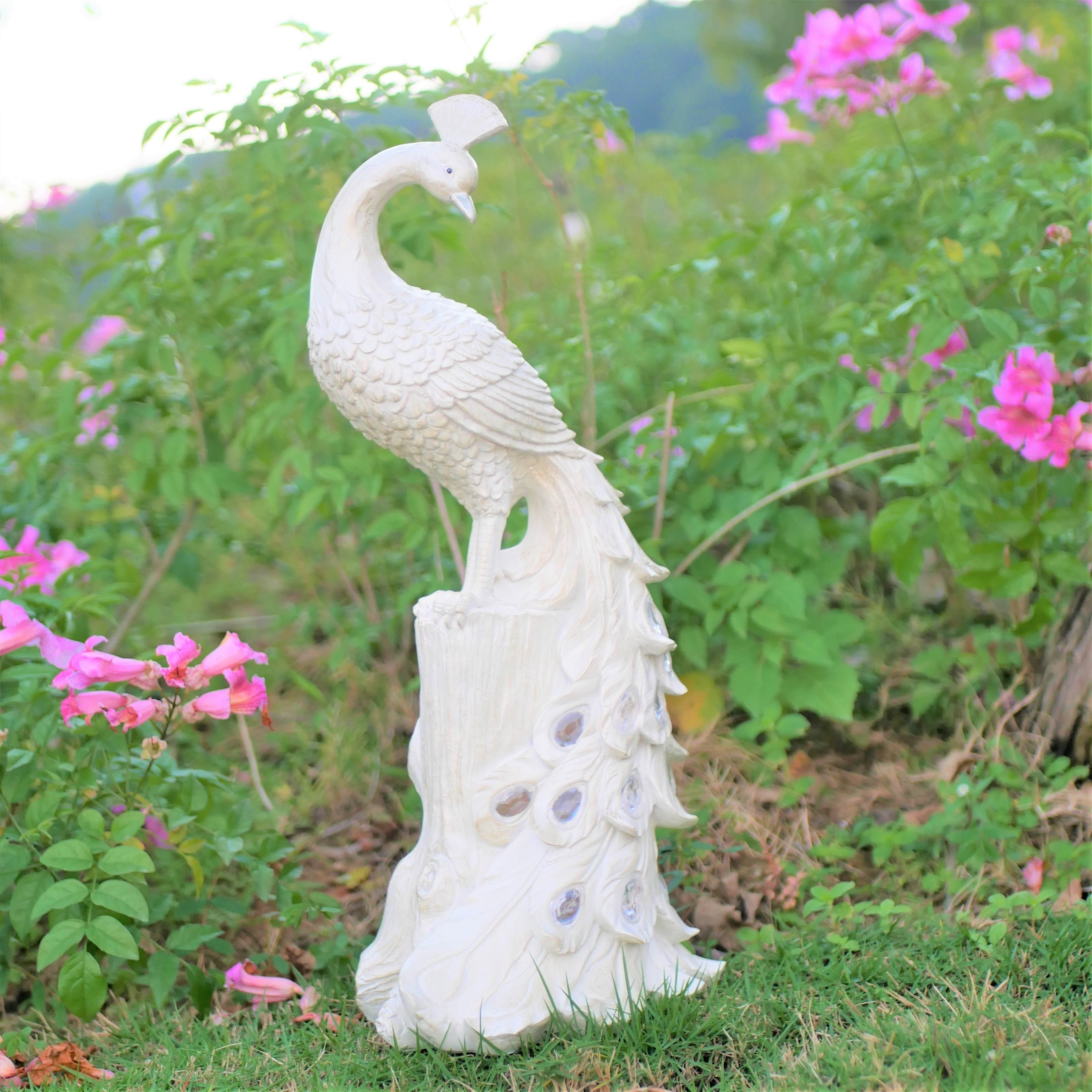 olarPeacock - Colorful Resin Garden Stake Solar-Powered, Perfect