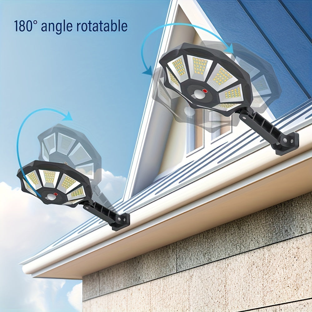 SolarSecure - 168 LED Street Lamp with Motion Sensor and Remote Control