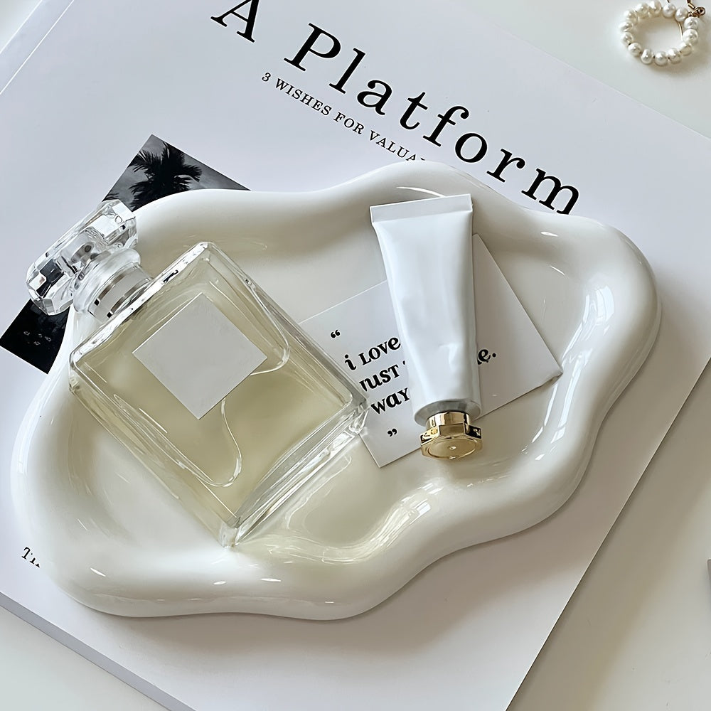 CloudDish - Ciotola Nuvola in Ceramica per Gioielli e Decorazioni | Stile Glam di Lusso