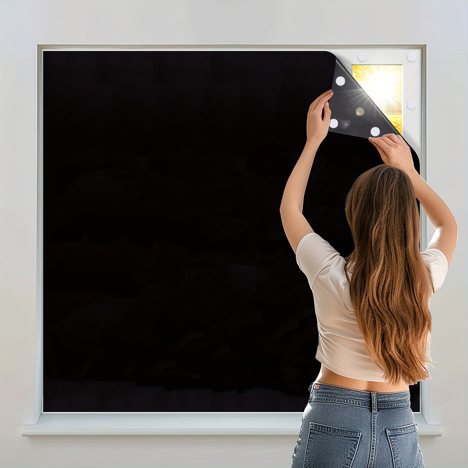 1 Pezzo Tende Oscuranti - Tende Oscuranti Portatili, Rivestimento per Finestre per Camera da Letto e Soggiorno