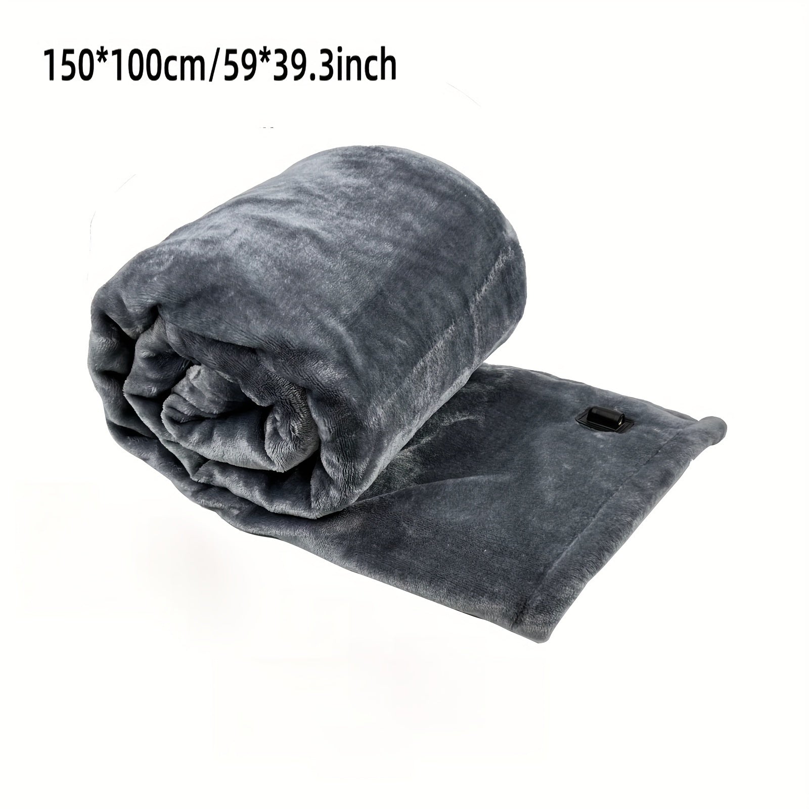 Coperta Riscaldata per Auto - Coperta Elettrica 12V per Auto, Camion, SUV o Camper - Morbida Coperta in Flanella con Protezione da Surriscaldamento