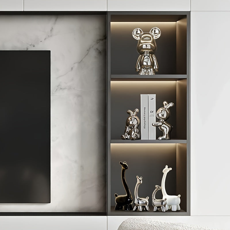 BunnyAnime - Fermalibri Coniglietti Carini per Decorazione del Soggiorno