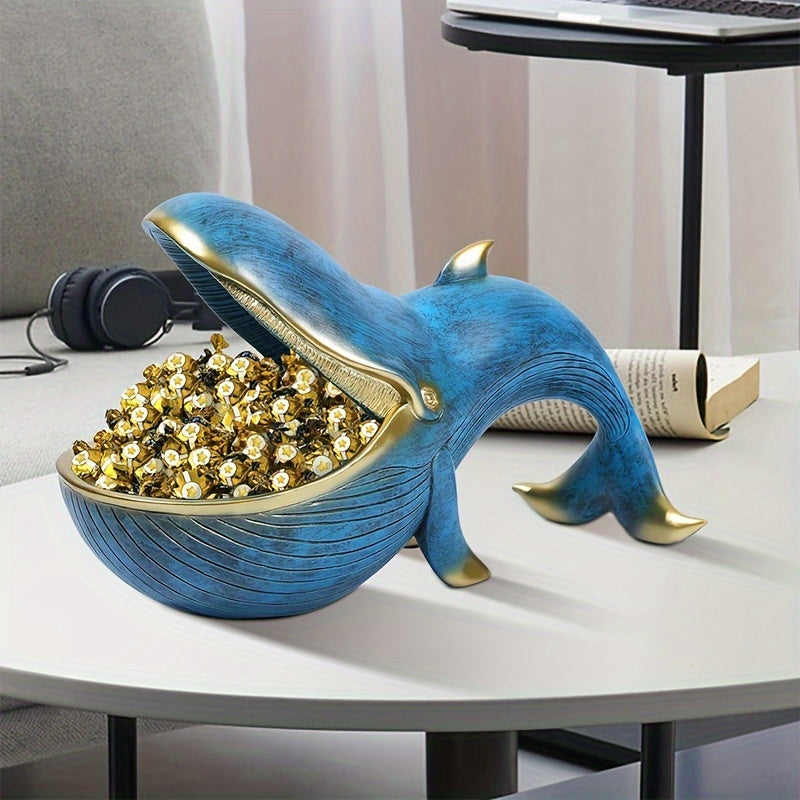 WhaleBox - Walvisvormige Hars Snoepbakje voor Sleutels & Decoratie
