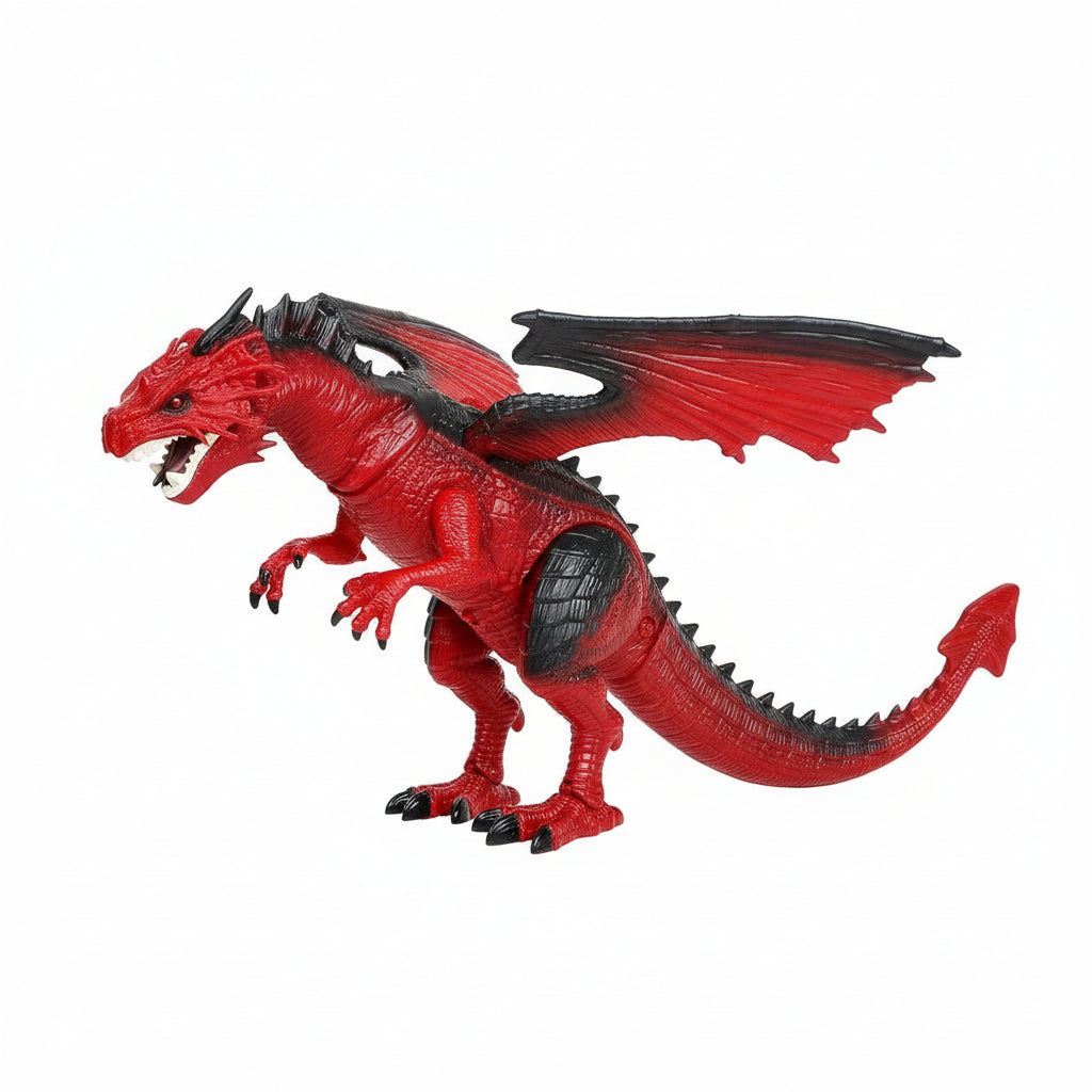 Giocattolo Drago Telecomando Luce Suono Fumo