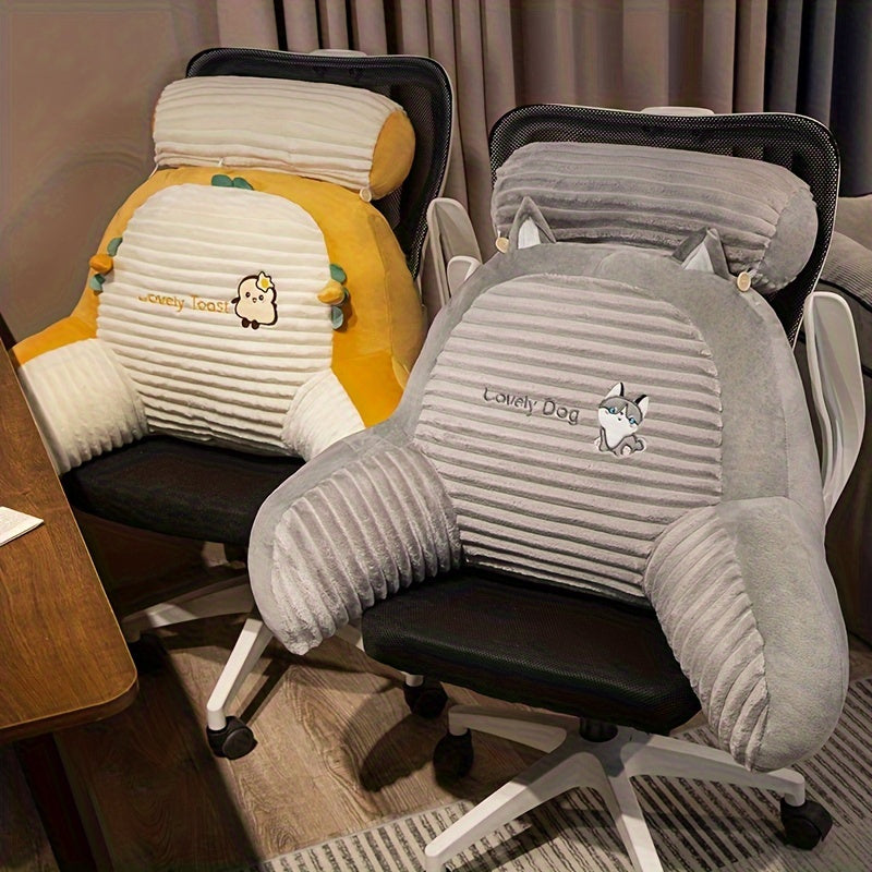 Cuscino da Letto in Peluche con Supporto Lombare - Morbido Sostegno Lombare per Letto e Divano, Quattro Stagioni