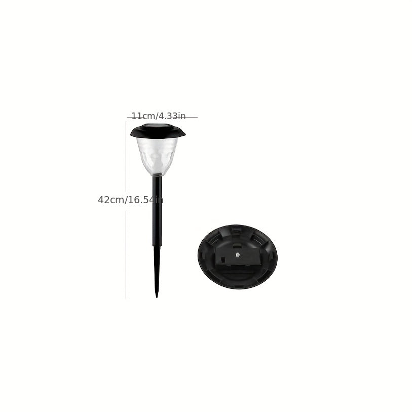 SolarGlow - 4 Pieces Solar Garden Lamps with 7 Color Gradient for Outdoor Use