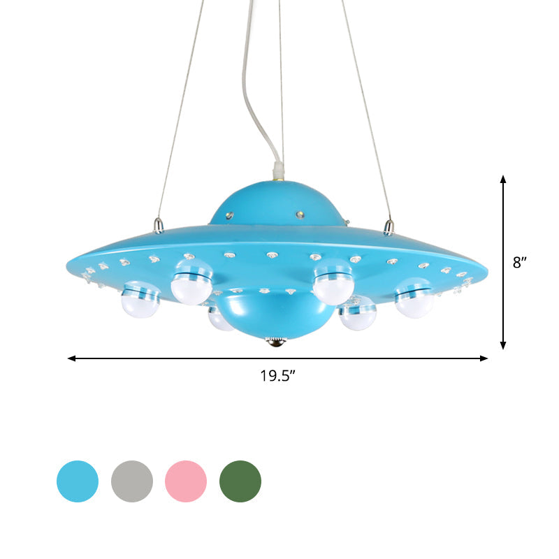 Lámpara colgante UFO nórdica LED para habitación infantil lámpara de techo