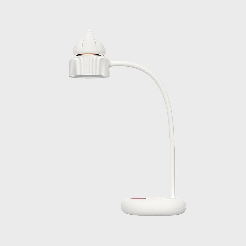 Lámpara de mesa giratoria de gatos blanco/rosa/verde - Lámpara nocturna LED recargable por USB para niños