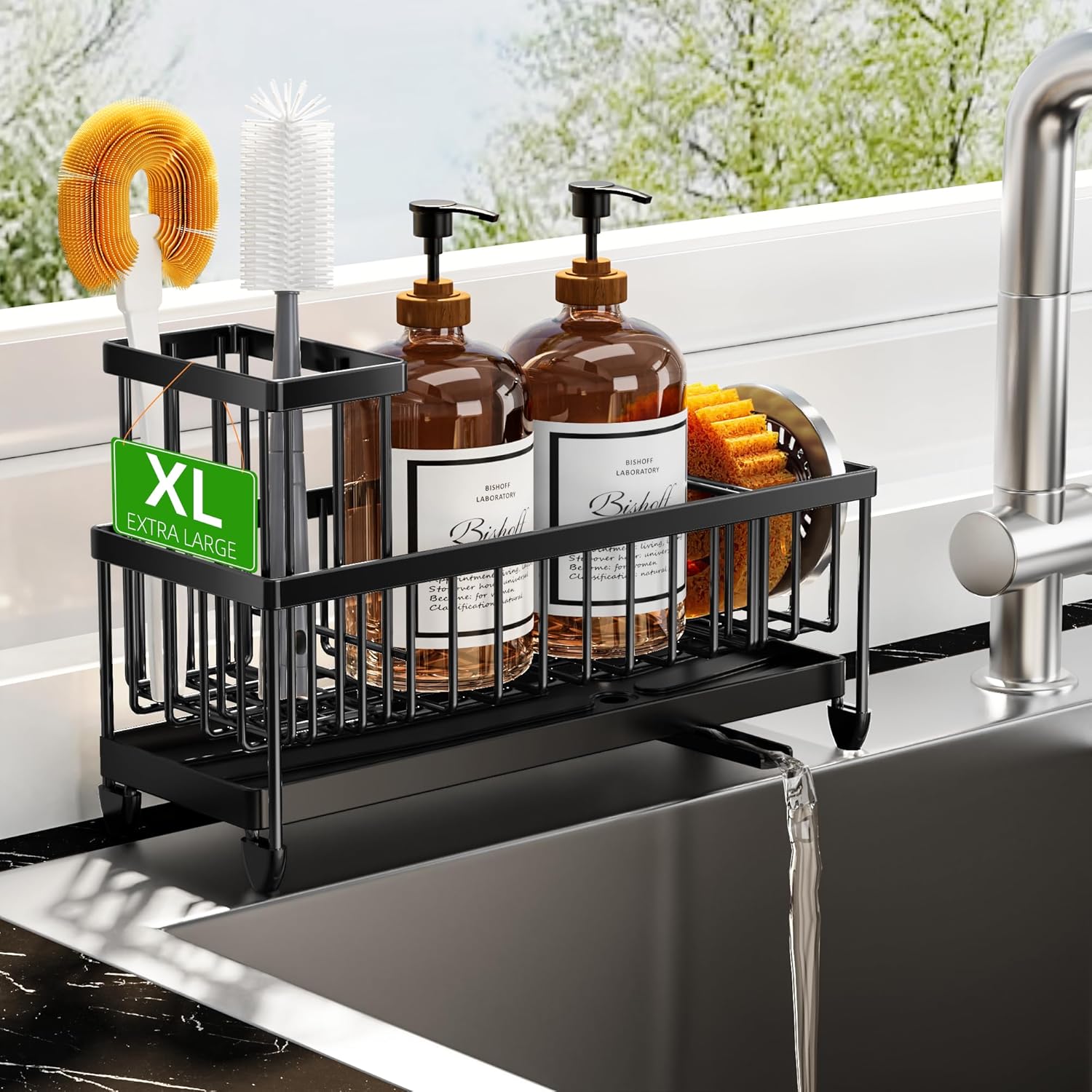 Stainless Kitchen Sink Holder Organizer Sponge Tool