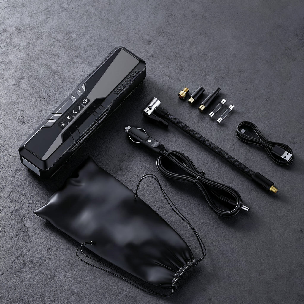 Luchtcompressor Auto Draadloze Bandenpomp Digitaal Compact