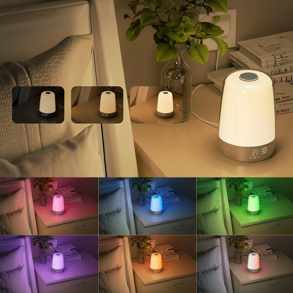 Wake Up Light Zonsopgang Wekker Nachtlamp Natuurlijke Geluiden