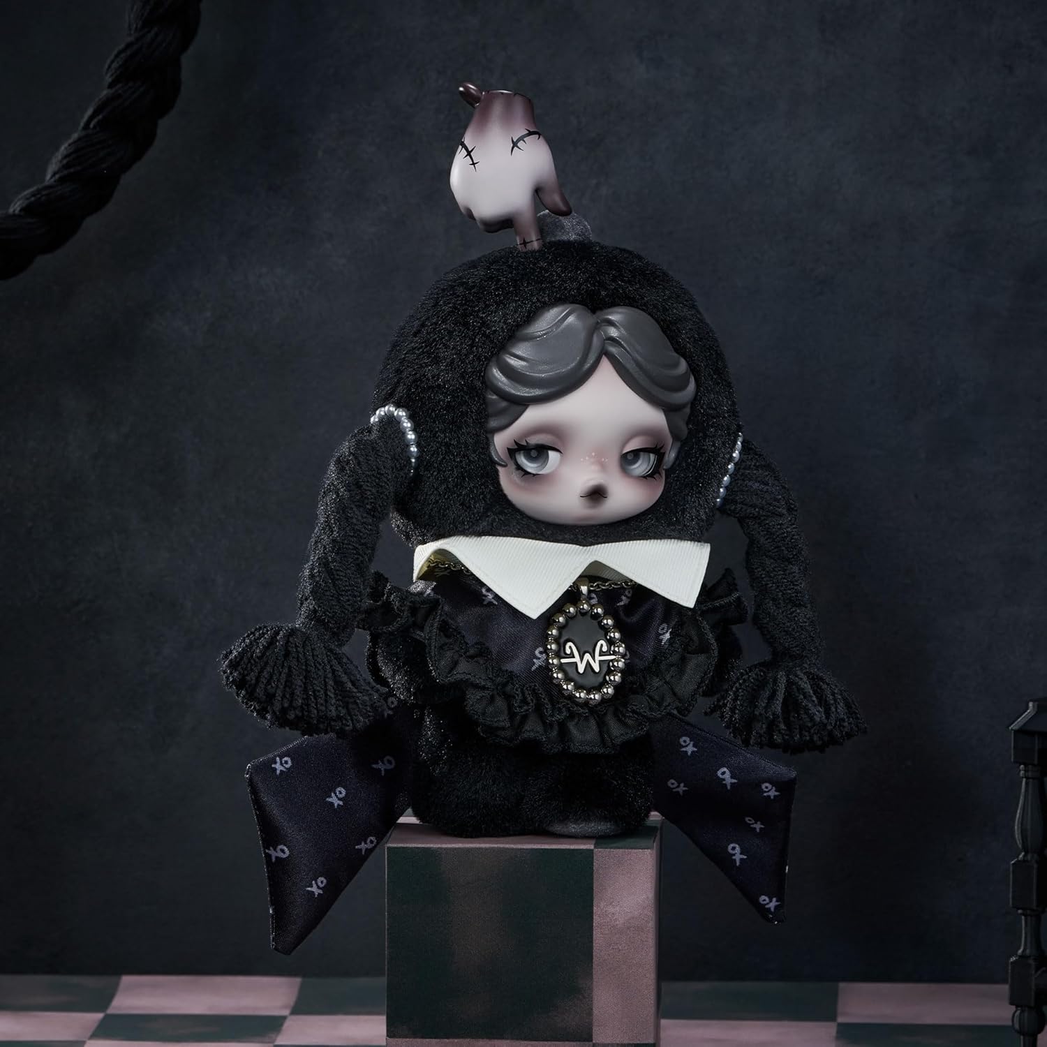 Chaveiro de Peluche Boneco de Arte Pop Suave Mini Pendente para Bolsa Uso Diário