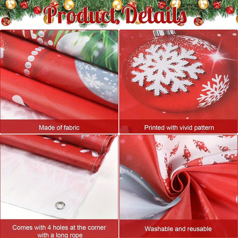 HolidayKrant - Feestelijke Polyester Sneeuwpop Krans voor Deurdecoratie