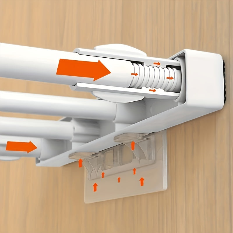 FlexRack - Verstelbaar Wandgemonteerd Opbergrek met Intrekbare Technologie