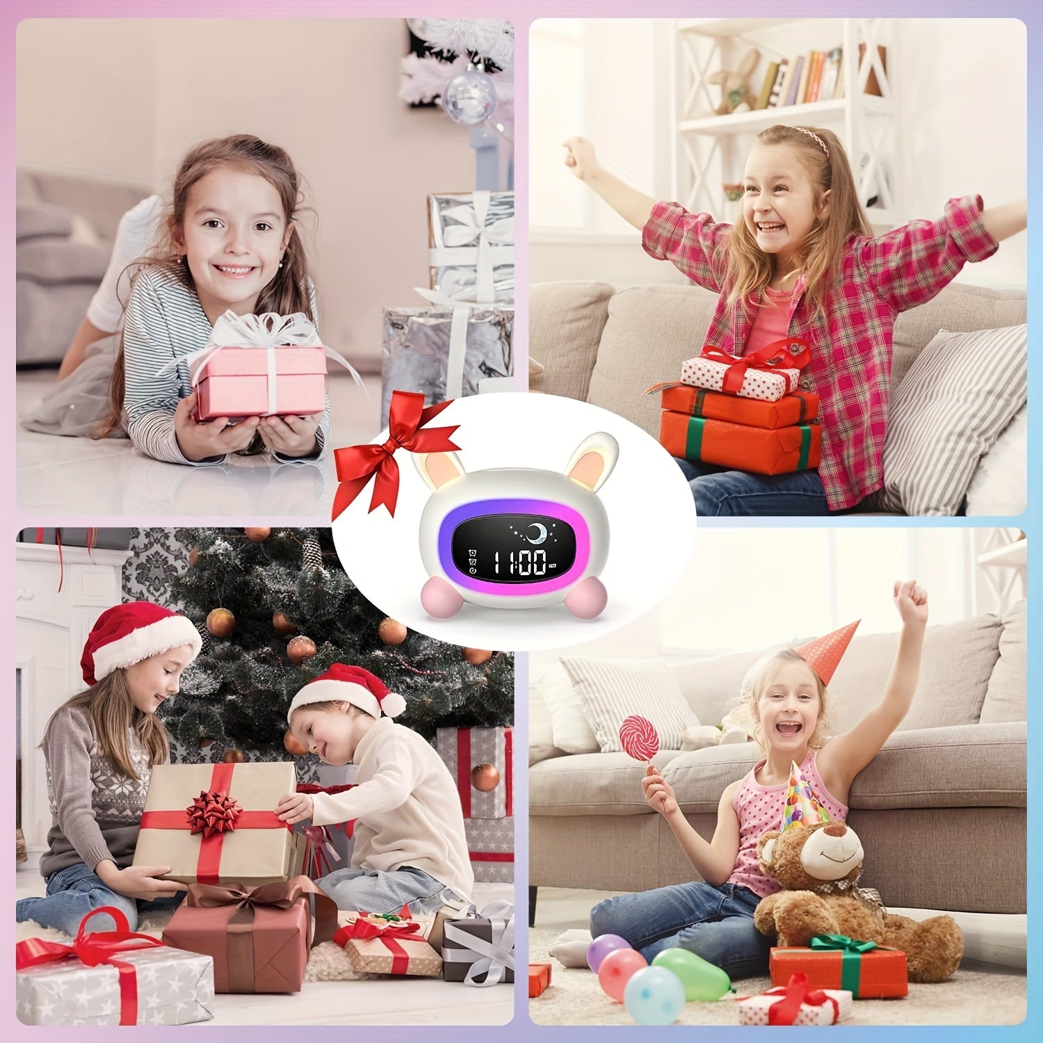 BunnyTime - Schattige Slaaptraining Wekker met Muziek en Nachtlampje