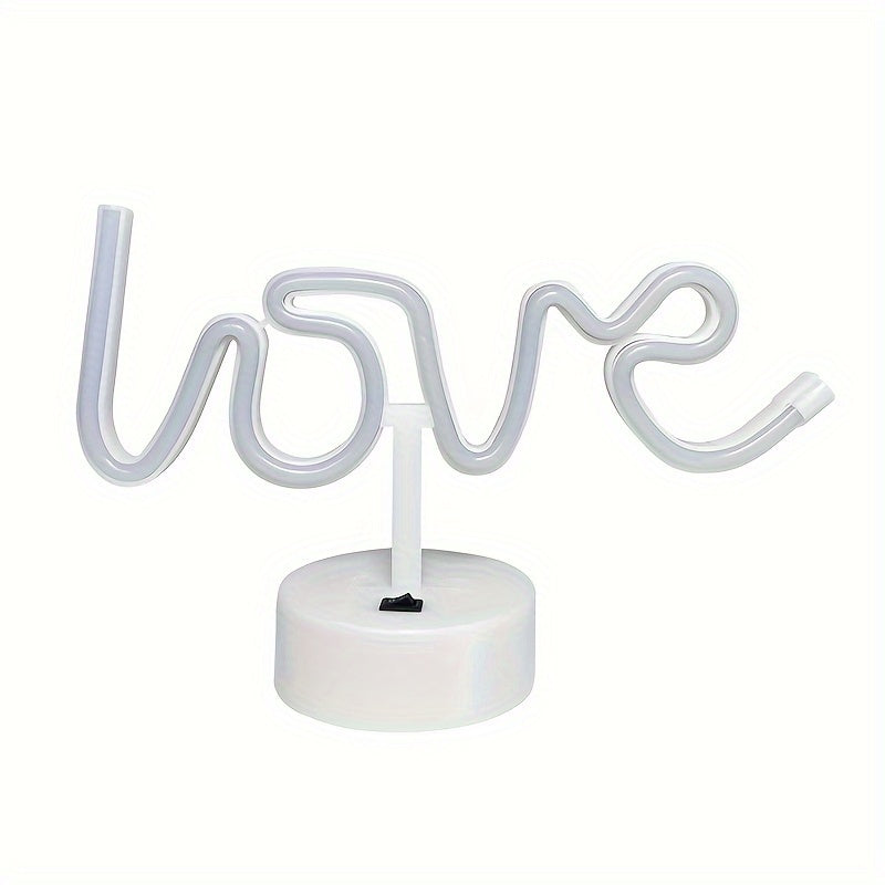 NeonLiefde - Lámpara de mesa LED de neón para dormitorio y decoración de fiestas