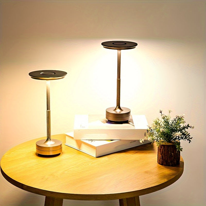 LumiTaf - Lámpara de mesa LED para dormitorio con USB y control táctil