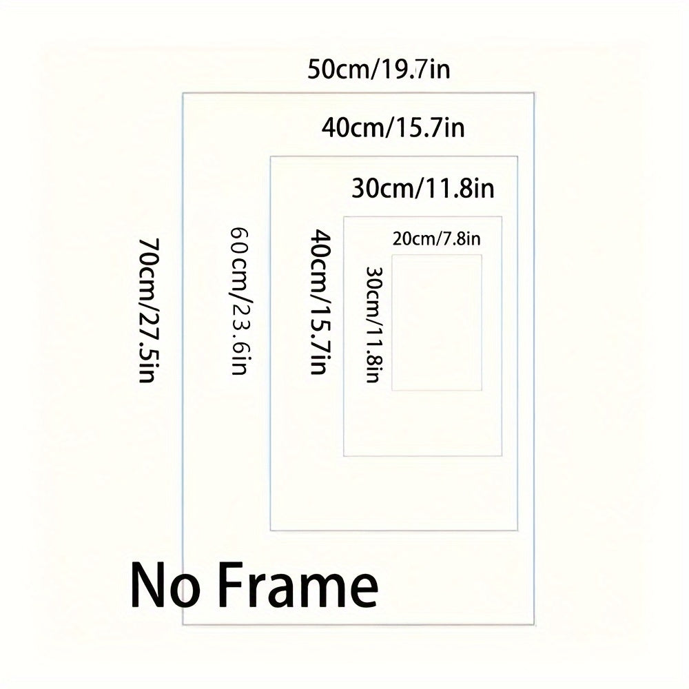 1 Pieza Póster Moderno Sin Marco en Lienzo - Tipografía Inspiradora Azul y Roja, Impresiones de Perro Globo Decoración de Pared