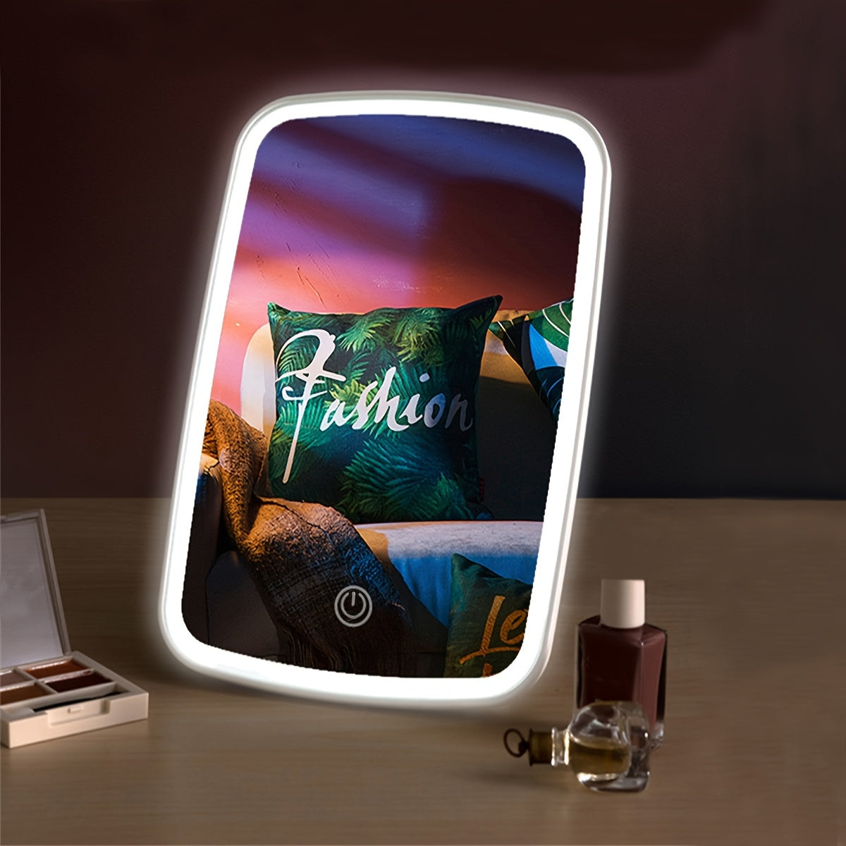 LED Make-up Spiegel met Touch Sensor - 3 Kleur Verlichtingsmodi, Instelbare Helderheid, Opvouwbaar en Oplaadbaar
