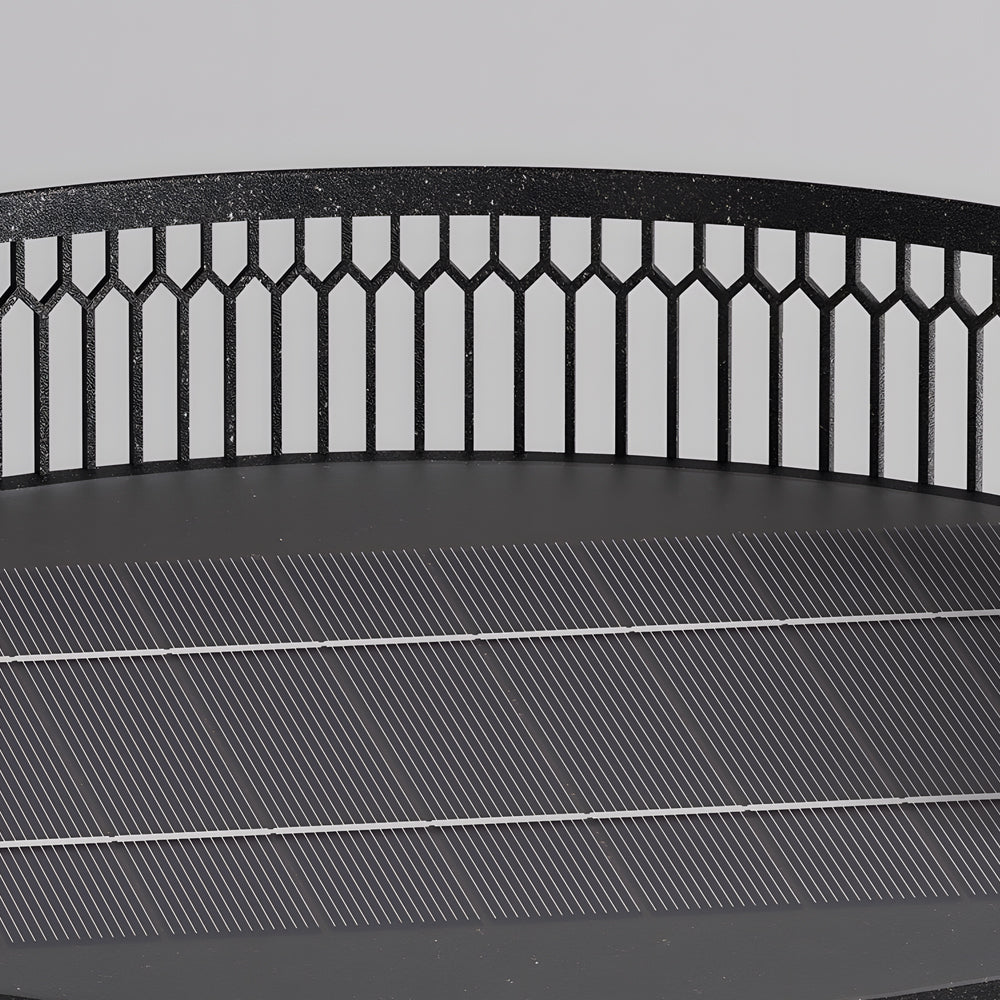 48cm LED Hardwired/Solar Outdoor Floor Lamp Exterior Lantern