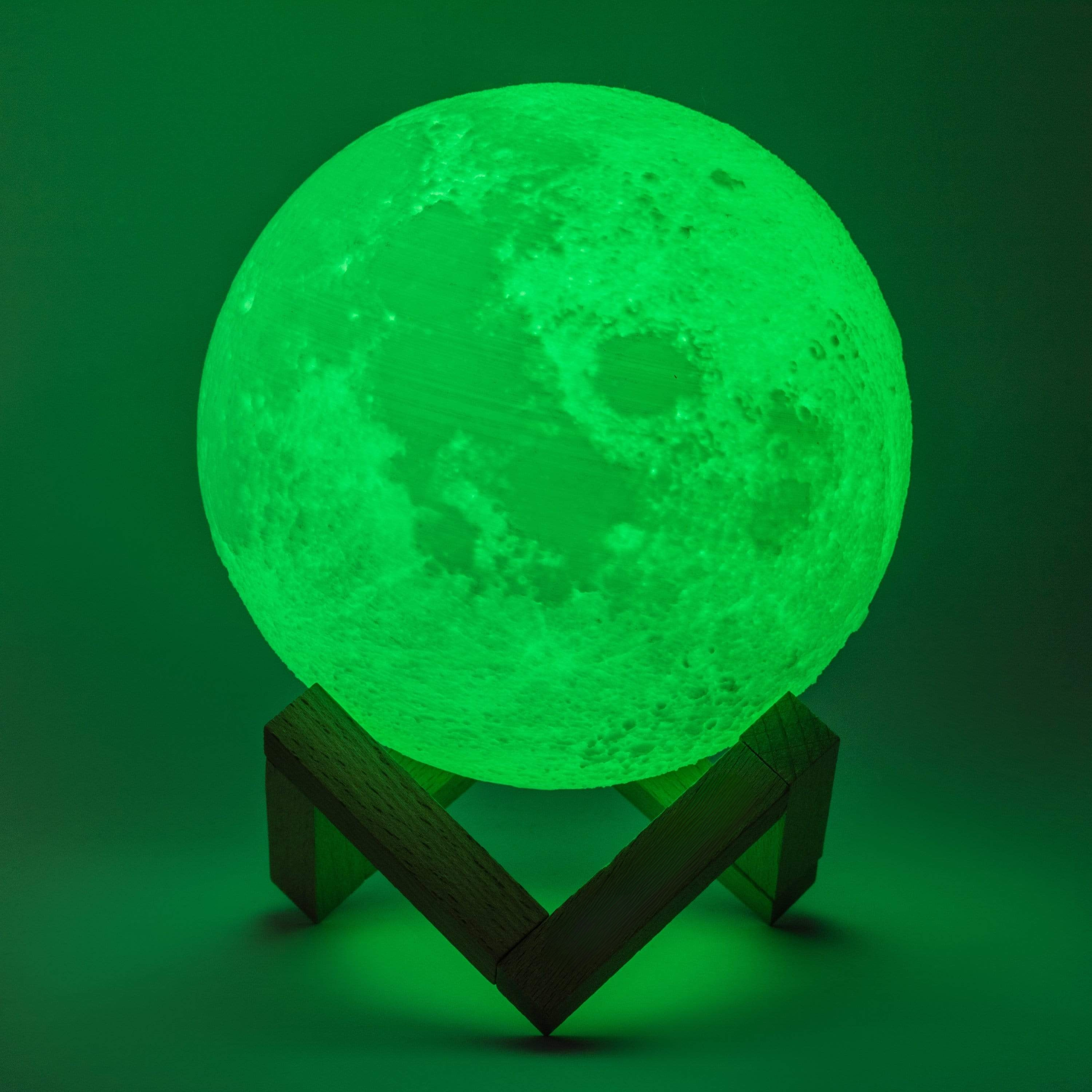 LunarGlow - Lámpara de luna inalámbrica con detalle 3D