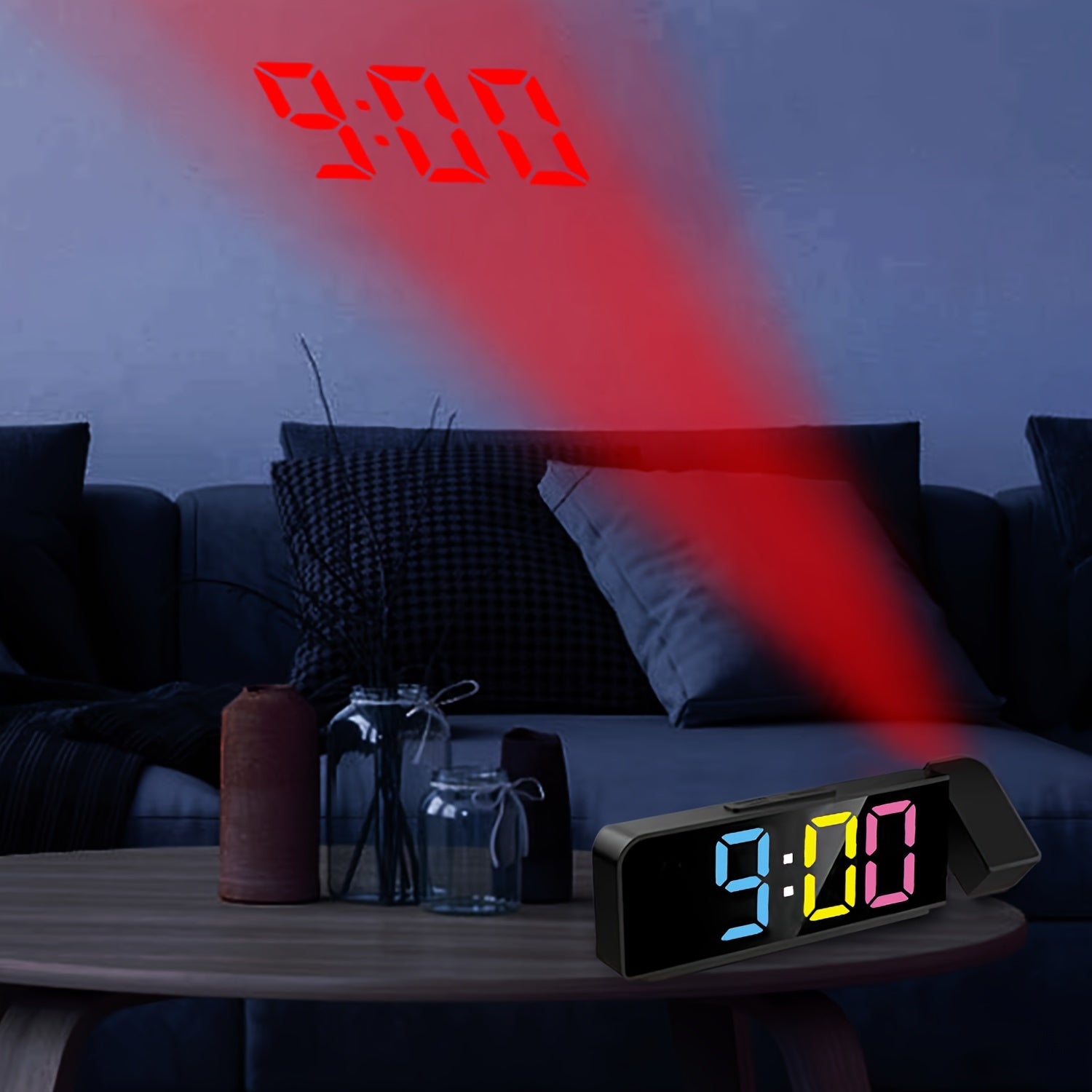 TimeView - Digitale Wekker met Projectie, Snooze & Datumweergave