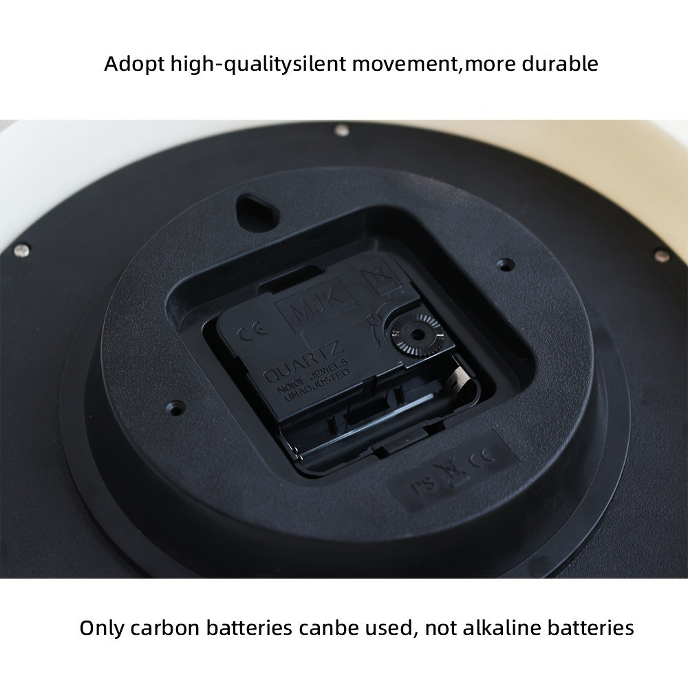 SilenceTime - Reloj de pared silencioso de 10 pulgadas para dormitorio y sala de estar