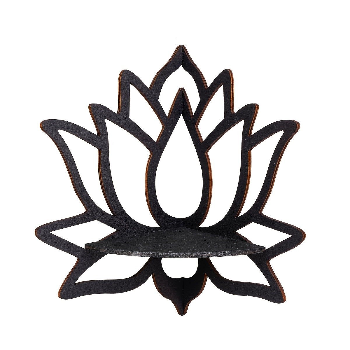 LotusWood - Drijvende Houten Legplank in Lotusvorm