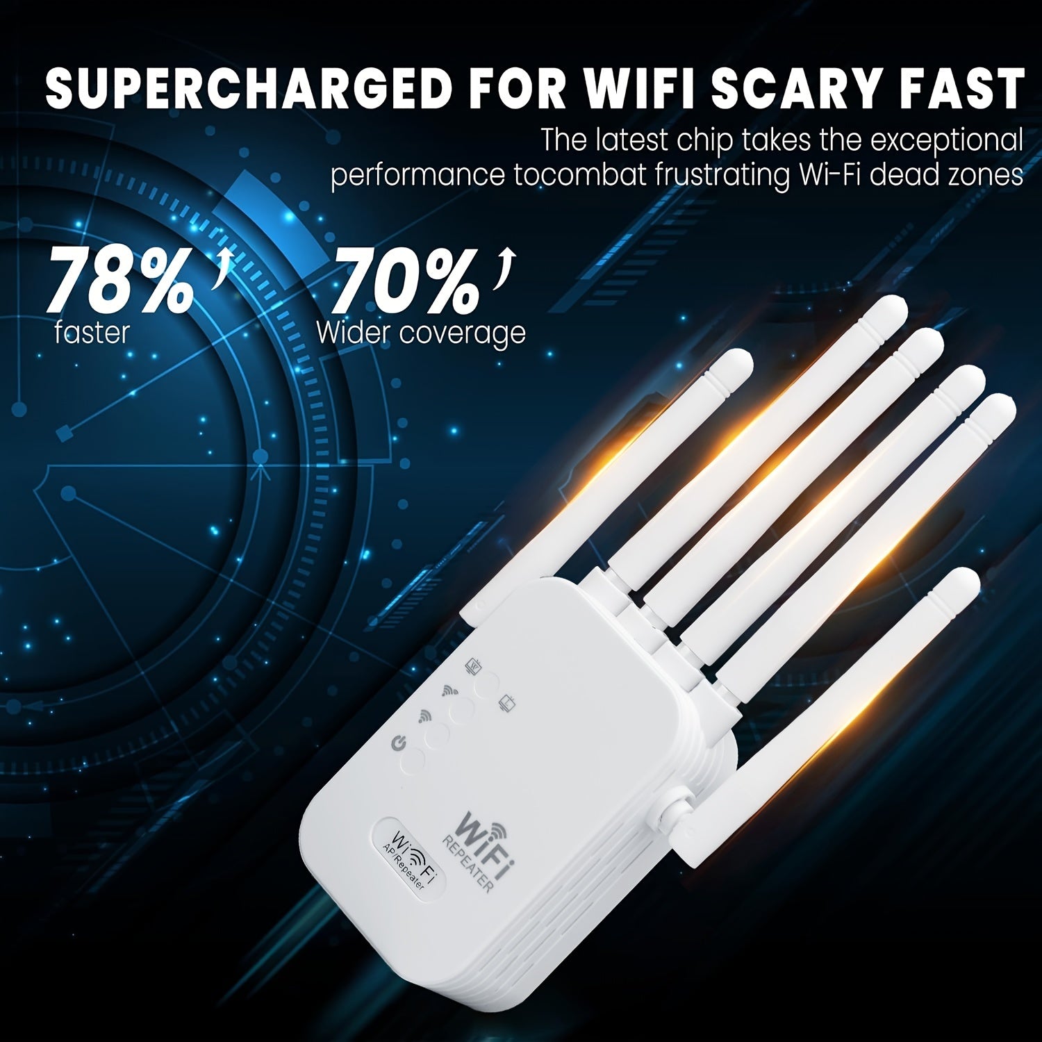 WiFi 6 Extender Dual Band Versterk Verbinding Thuis