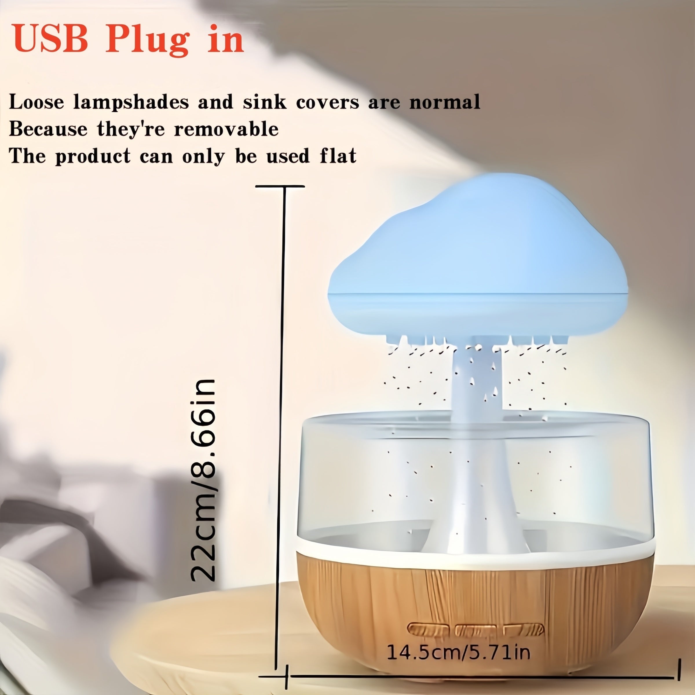 PhantomGlow - USB Tafellamp en Luchtbevochtiger, Decoratief Licht