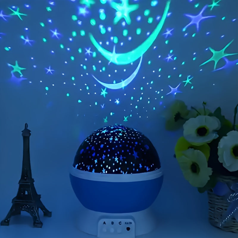 StarryDream - Lámpara de noche estrellada con 12 colores y rotación de 360°
