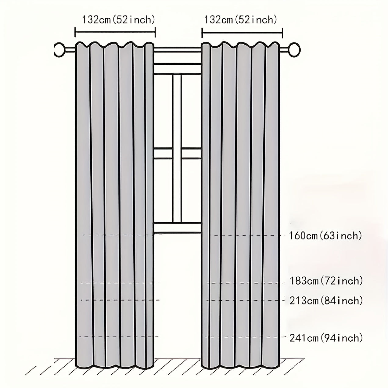 Tende Oscuranti - 2 Pezzi Motivo Floreale per Soggiorno e Camera da Letto