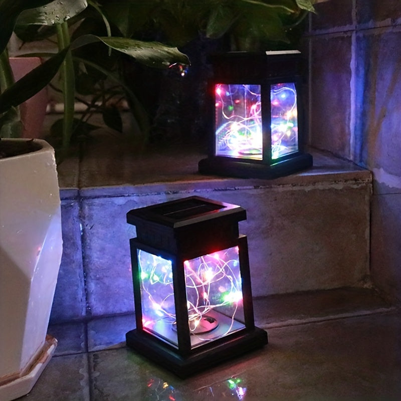 Solar Lantern - 1/3/4 Pieces Waterproof Solar Hanging Lanterns, Garden Decorations and Christmas Ornaments