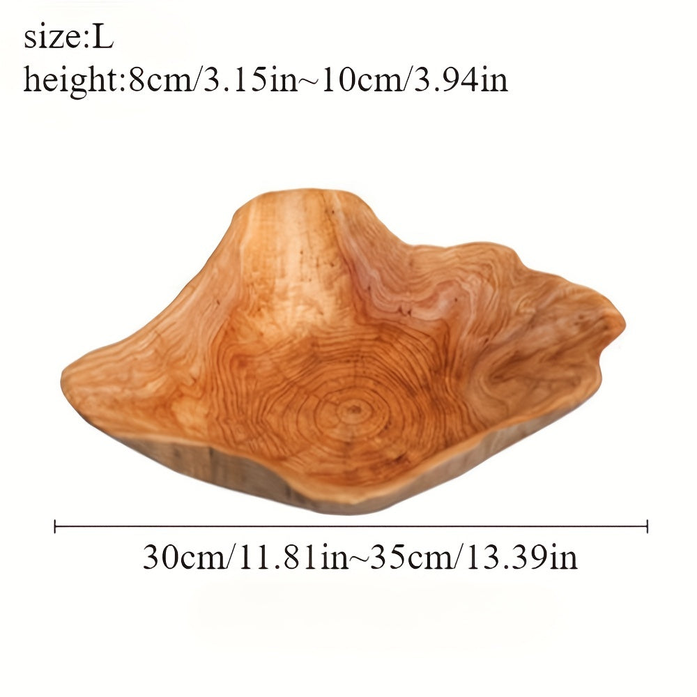 OctaWood-Fruitkom - Achthoekige Massief Houten Kom voor Thuis & Restaurant