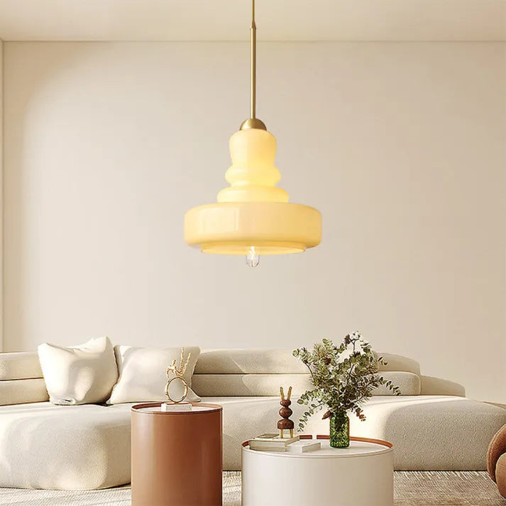 GlassElegance - Lampada a Sospensione in Vetro Elegante per Soggiorno e Cucina