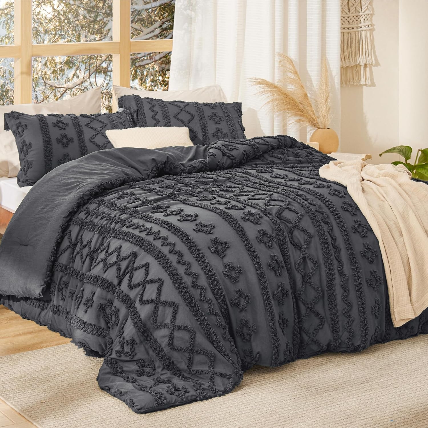 Dekbedset Boho Katoen Tufted Design Zachte Stijlvolle