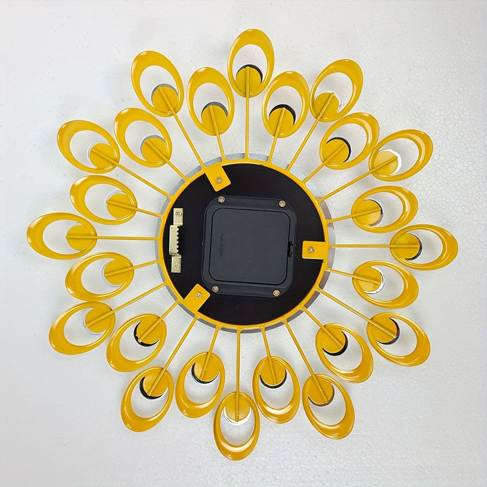 Moderne Stille Metalen Wandklok